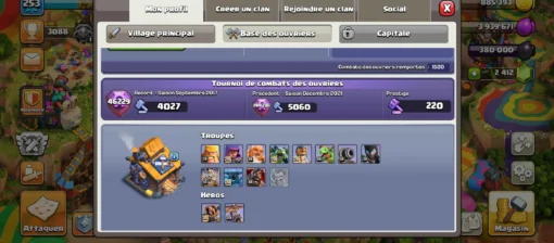 Achat compte clash of clans