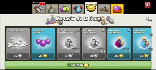 Achat compte clash of clans