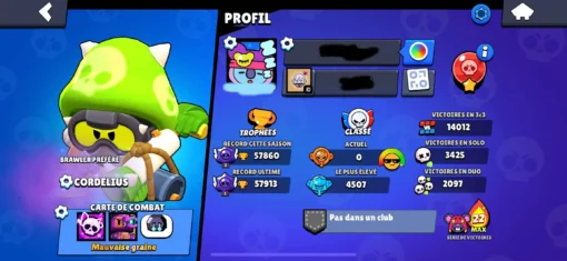 Vente de compte Brawl Stars avec 57K trophées – Image 3