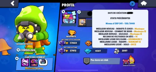 Vente de compte Brawl Stars avec 57K trophées – Image 4