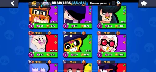 Vente de compte Brawl Stars avec 57K trophées – Image 19