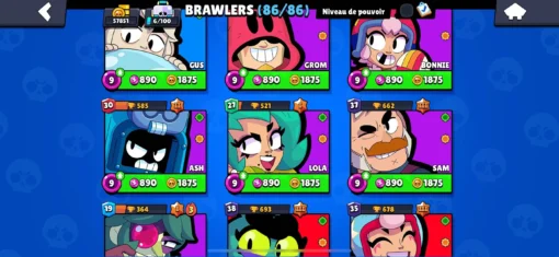 Vente de compte Brawl Stars avec 57K trophées – Image 20