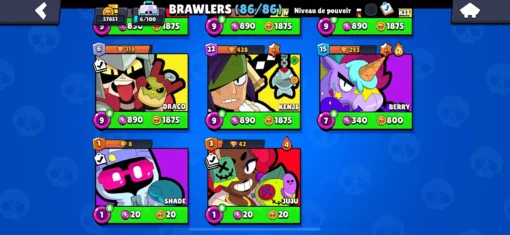 Vente de compte Brawl Stars avec 57K trophées – Image 21