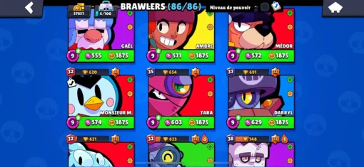 Vente de compte Brawl Stars avec 57K trophées – Image 22