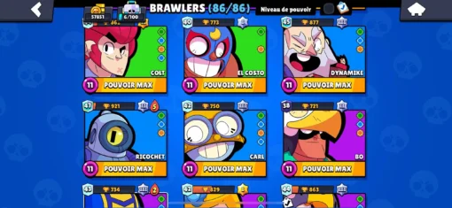 Vente de compte Brawl Stars avec 57K trophées – Image 7