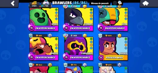 Vente de compte Brawl Stars avec 57K trophées – Image 11