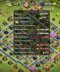 Vendre compte clash of clans