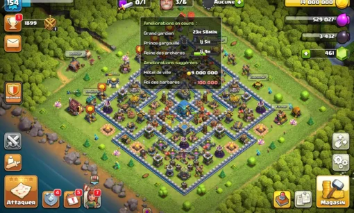 Vendre compte clash of clans