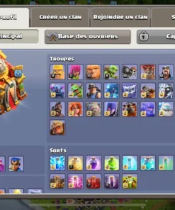 Vendre compte clash of clans