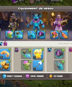 Vendre compte clash of clans