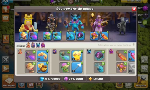 Vendre compte clash of clans