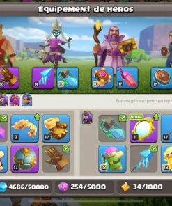 Vendre compte clash of clans