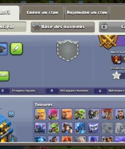 Vendre compte clash of clans