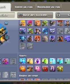 Vendre compte clash of clans