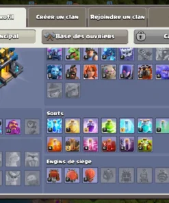 Vendre compte clash of clans