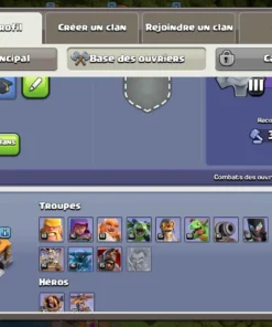 Vendre compte clash of clans