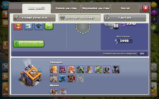 Vendre compte clash of clans