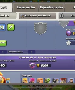 Vendre compte clash of clans