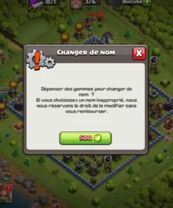 Vendre compte clash of clans