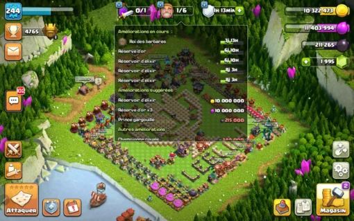 Achat compte clash of clans