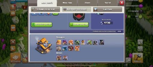 Achat compte clash of clans