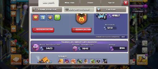 Achat compte clash of clans