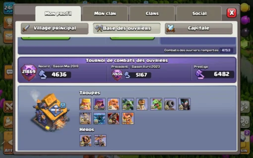 Achat compte clash of clans