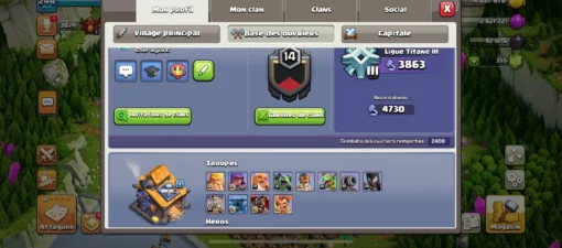 Achat compte clash of clans