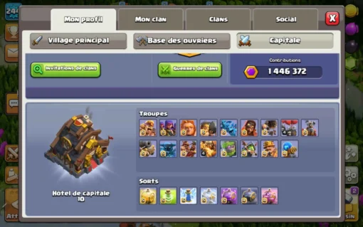 Achat compte clash of clans