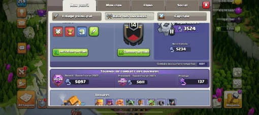 Achat compte clash of clans