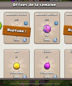 Acheter compte clash of clans