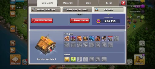 Acheter compte clash of clans