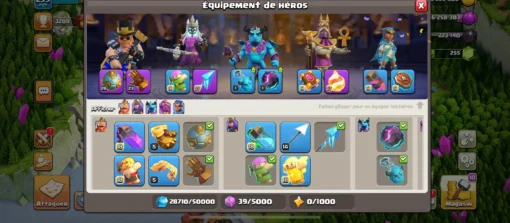 Vendre compte clash of clans