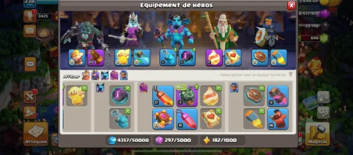 Vendre compte clash of clans