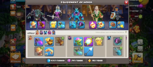 Vendre compte clash of clans