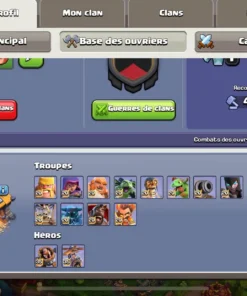 Vendre compte clash of clans