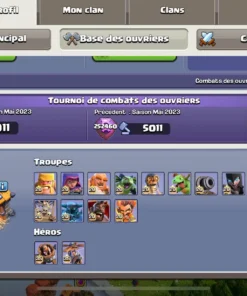 Vendre compte clash of clans