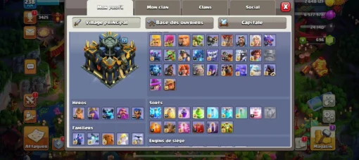 Vendre compte clash of clans