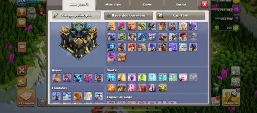 Vendre compte clash of clans