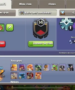 Vendre compte clash of clans