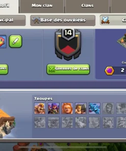 Vendre compte clash of clans